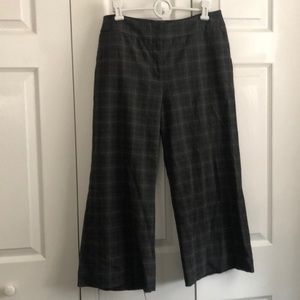 Vintage Cropped Plaid Pants